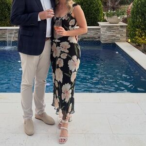 Mango Floral Midi Dress